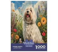 Chien Mignon Puzzle 1000 Pieces Cadeau Unique Jeu Éduchatif Challenge Toy À De Qualité Supérieure Peinture Art pour Adultes Et Enfants À Partir De 14 Ans 70x50cm/1000pcs