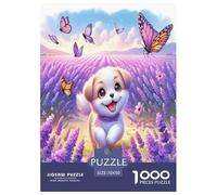 Chien Mignon Puzzle 1000 Pièces Cadeau Unique Jeu Éduchatif Défi Jouet À De Qualité Supérieure Peinture Art pour Adultes Et Enfants 70x50cm/1000pcs