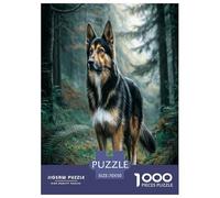 Chien Mignon Puzzle 1000 Pieces Cadeau Unique Jeu Éduchatif Défi Jouet À De Qualité Supérieure Peinture Art pour Adultes Et Enfants À Partir De 12 Ans 70x50cm/1000pcs