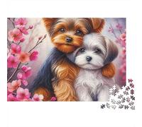 Chien Mignon Puzzle 1000 Pièces - Challenge Zen, Carte Géographique À Assembler, Poster Inclus, Cadeau Éducatif, 38x26cm/1000pcs