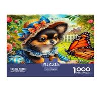 Chien Mignon Puzzle 1000 Pièces Educa Jouet en Bois Jeu D'Intelligence Décoration Intérieure Animaux Jeu Éduchatif Challenge Toy Adultes & Enfants des 14 Ans 70x50cm/1000pcs