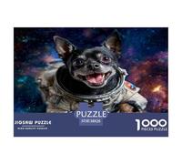 Chien Mignon Puzzle 1000 Pièces pour Adultes Et Enfants À Partir De 12 Ans Jeu De Patience Et De Réflexion Chiot Divertissement Créatif Cadeau Classiques - Activité Familiale Parfaite 38x26cm/1000pcs