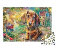 Chien Mignon Puzzle 1000 Pièces pour Adultes Et Enfants Impression d'art West Highland Terrier De l'art De La Décoration Moderne Jeu Cadeau Unique Activité Relaxante Cadeaux De Voyage 52x38cm/1000pcs