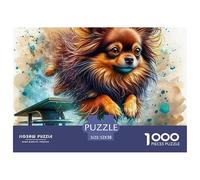 Chien Mignon Puzzle 1000 Pièces Puzzle Adulte Classiques Jeu D'Intelligence 52x38cm/1000pcs