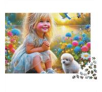 Chien Mignon Puzzle 1000 Pièces - Qualité Premium, Jeu De Concentration, Poster Artistique Inclus, Parfait pour Soirées Cosy, 52x38cm/1000pcs