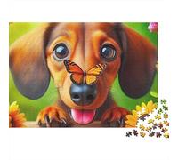 Chien Mignon Puzzle 1000 Pièces - Qualité Premium, Jeu De Concentration, Poster Artistique Inclus, Parfait pour Soirées Cosy, 52x38cm/1000pcs