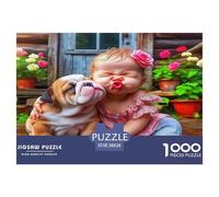 Chien Mignon Puzzle De 1000 Pièces : Collaborer avec Les Proches - Idéal pour Les Fêtes De Famille Absolument Éblouissant!