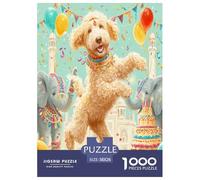 Chien Mignon Puzzle De 1000 Pièces pour Adultes Et Enfants Dès 14 Ans Jeu Cadeau Unique Chiot De Qualité Supérieure - Activité Familiale Parfaite 38x26cm/1000pcs