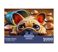 Chien Mignon Puzzle De 1000 Pièces : pour Les Amateurs D’Art, Découvrir Une Image Magnifique Tout en S’Amusant Absolument Éblouissant.