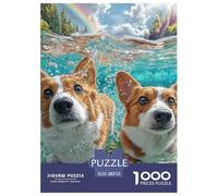 Chien Mignon Puzzle De Qualité Supérieure pour Activités Familiales Tranquilles, Soulignant Pet Tout en Encourageant Coopération Focus Et Plaisir Partagé 52x38cm/1000pcs