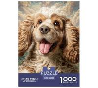 Chien Mignon Puzzle Élégant Pensé pour Activités Intérieures Paisibles, Valorisant Pet par Un Assemblage Structuré Propice À L’Attention Et Au Bien Être Durable 38x26cm/1000pcs