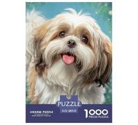 Chien Mignon Puzzle Élégant Pensé pour Activités Intérieures Paisibles, Valorisant Pet par Un Assemblage Structuré Propice À L’Attention Et Au Bien Être Durable 52x38cm/1000pcs
