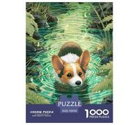 Chien Mignon Puzzle Élégant Pensé pour Les Moments Calmes en Intérieur, Valorisant Pet par Une Organisation Claire Propice À L’Attention Et Au Bien Être 70x50cm/1000pcs