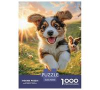 Chien Mignon Puzzle Élégant Pensé pour Les Moments Calmes en Intérieur, Valorisant Pet par Une Organisation Claire Propice À L’Attention Et Au Bien Être 70x50cm/1000pcs