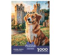 Chien Mignon Puzzle Élégant Pensé pour Les Moments Calmes en Intérieur, Valorisant Pet par Une Organisation Claire Propice À L’Attention Et Au Bien Être 70x50cm/1000pcs