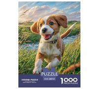 Chien Mignon Puzzle en Papier Haut De Gamme Pensé pour Moments Calmes, Intégrant Pet afin De Renforcer Patience Attention Et Satisfaction Progressive Au Quotidien 52x38cm/1000pcs