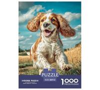 Chien Mignon Puzzle en Papier Haut De Gamme Pensé pour Moments Calmes, Intégrant Pet afin De Renforcer Patience Attention Et Satisfaction Progressive Au Quotidien 52x38cm/1000pcs