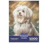 Chien Mignon Puzzle Raffiné Conçu pour Instants Paisibles en Intérieur, Valorisant Pet par Une Structure Fluide Propice À La Concentration Et Au Bien Être 52x38cm/1000pcs