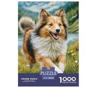 Chien Mignon Puzzle Raffiné Conçu pour Instants Paisibles en Intérieur, Valorisant Pet par Une Structure Fluide Propice À La Concentration Et Au Bien Être 38x26cm/1000pcs