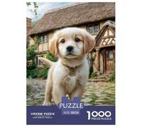 Chien Mignon Puzzle Raffiné Conçu pour Instants Paisibles en Intérieur, Valorisant Pet par Une Structure Fluide Propice À La Concentration Et Au Bien Être 38x26cm/1000pcs