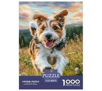 Chien Mignon Puzzle Raffiné Conçu pour Instants Paisibles en Intérieur, Valorisant Pet par Une Structure Fluide Propice À La Concentration Et Au Bien Être 52x38cm/1000pcs