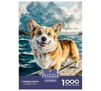Chien Mignon Puzzle Raffiné Conçu pour Instants Paisibles en Intérieur, Valorisant Pet par Une Structure Fluide Propice À La Concentration Et Au Bien Être 52x38cm/1000pcs