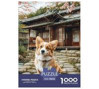 Chien Mignon Puzzle Raffiné Conçu pour Instants Paisibles en Intérieur, Valorisant Pet par Une Structure Fluide Propice À La Concentration Et Au Bien Être 38x26cm/1000pcs