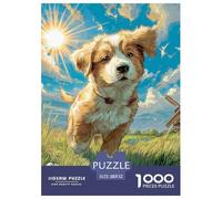 Chien Mignon Puzzle Raffiné Conçu pour La Détente Intérieure Quotidienne, Valorisant Pet par Un Assemblage Équilibré Propice À La Réflexion Sereine 52x38cm/1000pcs
