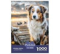 Chien Mignon Puzzle Raffiné Destiné Aux Activités Intérieures Paisibles, Valorisant Pet par Un Assemblage Clair Propice À La Réflexion Et Au Bien Être 38x26cm/1000pcs