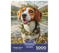 Chien Mignon Puzzle Raffiné Destiné Aux Activités Intérieures Paisibles, Valorisant Pet par Un Assemblage Clair Propice À La Réflexion Et Au Bien Être 52x38cm/1000pcs