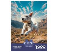 Chien Mignon Puzzle Raffiné Pensé pour La Détente Intérieure, Valorisant Pet par Un Assemblage Équilibré Propice À La Réflexion Sereine Et Au Bien Être 38x26cm/1000pcs