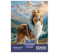 Chien Mignon Puzzle Raffiné Pensé pour La Détente Intérieure, Valorisant Pet par Un Assemblage Équilibré Propice À La Réflexion Sereine Et Au Bien Être 38x26cm/1000pcs