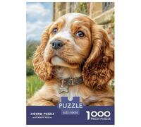 Chien Mignon Puzzle Raffiné Pensé pour La Détente Intérieure, Valorisant Pet par Un Assemblage Équilibré Propice À La Réflexion Sereine Et Au Bien Être 70x50cm/1000pcs