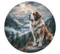 Chien Mignon Puzzle Rond 1000 Pièces Enfants Classiques Parfait Encastrement Qualité Supérieure Impossible Difficile' Entertainment Artist 1000pcs (67.5x67.5cm)