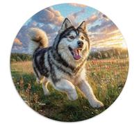 Chien Mignon Puzzle Rond 1000 Pièces Enfants Décoration Bricolage Classiques Parfait Encastrement Qualité Supérieure' Impossible Difficile 1000pcs (67.5x67.5cm)