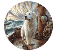 Chien Mignon Puzzle Rond 1000 Pièces Enfants Parfait Encastrement Qualité Supérieure Impossible Difficile Entertainment' Artist Art 1000pcs (67.5x67.5cm)