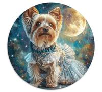 Chien Mignon Puzzle Rond De 1000 Pièces pour Chien de Compagnie Encastrement Parfait Qualité Premium Artistique Art Puzzle 1000pcs (67.5x67.5cm)