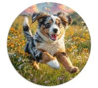 Chien Mignon Puzzle Rond De 1000 Pièces pour Women Parfait Encastrement Qualité Supérieure Impossible Difficile Entertainment' Artist Puzzle Art 1000pcs (67.5x67.5cm)
