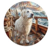 Chien Mignon Puzzle Rond De 1000 Pièces pour Women Parfait Encastrement Qualité Supérieure Impossible Difficile Entertainment' Artist Puzzle Art 1000pcs (67.5x67.5cm)