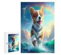 Chien Mignon Puzzs 1000 Pièces Educa Divertissant Animauxcompagnie Décoration Intérieure 3D pour Famil Chalnge Éducatif Assemblage Amusant Relaxation 1000 PCS