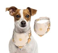 Chien Mignon Shiba Inu,Bandanas pour Chien, écharpe en Coton, Bavoirs réglables pour Animaux de Compagnie,M