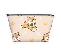 Chien Mignon Shiba Inu, Trousse de Toilette Trousse de Maquillage Sac à cosmétiques Trousse de Toilette de Voyage Portable