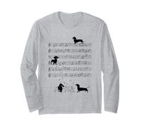 Chien Mignon Teckel Jouant de la Musique Musicien Art Manche Longue