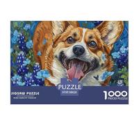 Chien mignonPuzzle The Art of Colour: We are Better at Home - Corgi1000 Pieces, Full Colour Series, Perfectly Matching Pieces, for Adults and Children from 12 Years 38x26cm/1000pcs