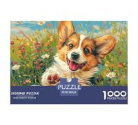 Chien mignonPuzzle The Art of Colour: We are Better at Home - Corgi1000 Pieces, Full Colour Series, Perfectly Matching Pieces, for Adults and Children from 12 Years 38x26cm/1000pcs