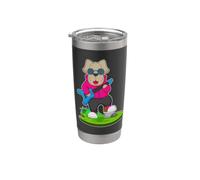 Chien Musicien Guitare Musique Gobelet isotherme en acier inoxydable double paroi
