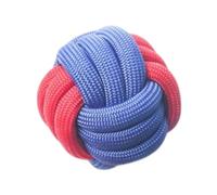 ＡＷＨＡＯ Chien noué de Corde nouée Jouet de Chien de Chien de Chien léger Portable du Jouet de Chien de Chien Dur Jouet à Balle pour broyer, 6 Cm Rouge Bleu