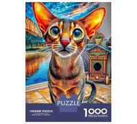 Chien Oriental à Poil Court Puzzle 1000 Pièces Difficile Puzzles pour Adults DIY Jigsaw Puzzle Casse-tête De Jeu Familial Jouets De Défi 52x38cm/1000pcs