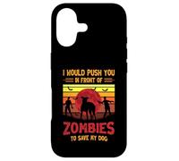 Chien ou Je Te pousserais Devant des Zombies pour sauver Mon Chien Coque pour iPhone 17