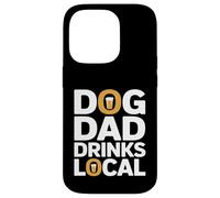 Chien Papa Boissons Local Craft Beer Brewery Lover Coque pour iPhone 14 Pro